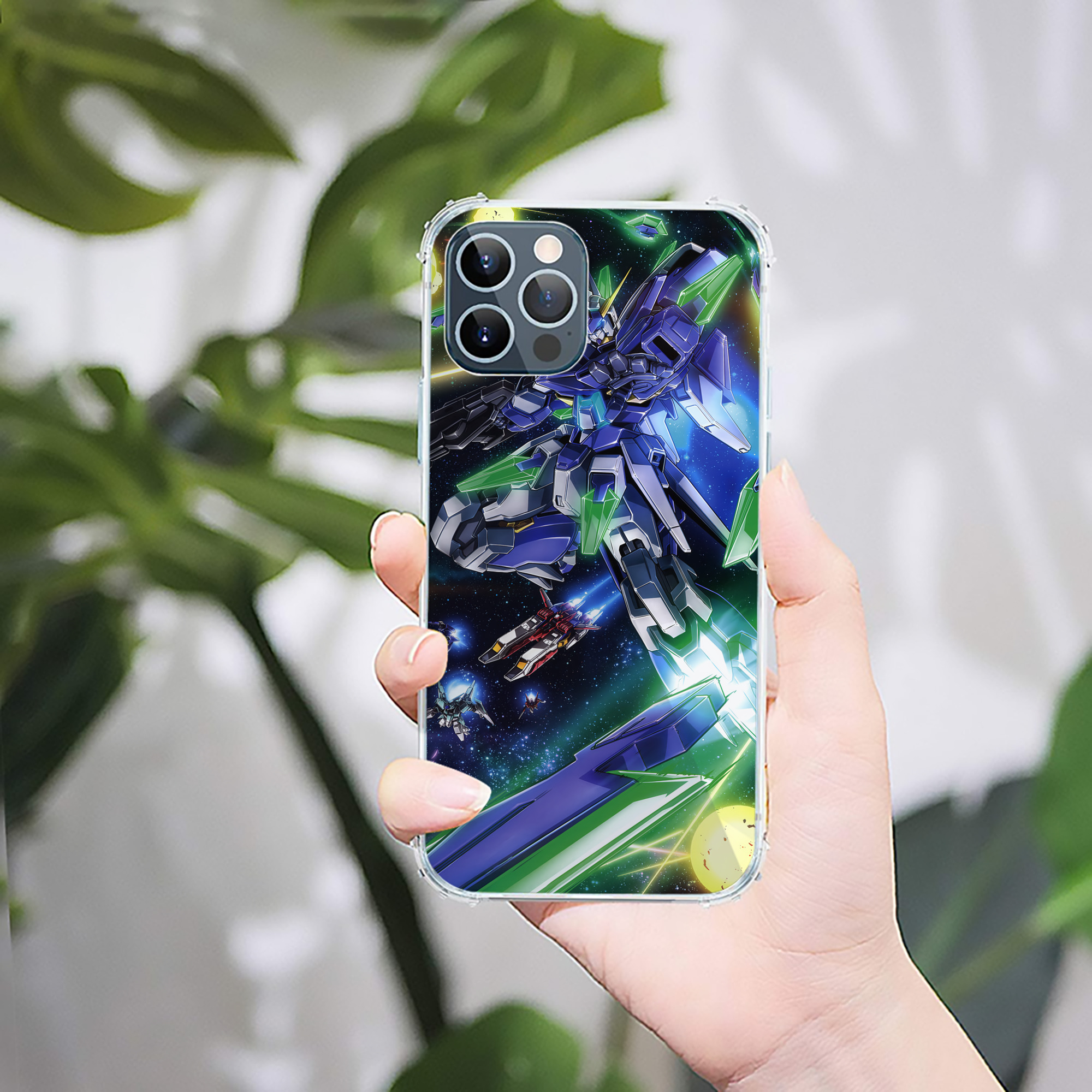 （画像用） 機動戦士ガンダム Mobile Suit Gundam 【iPhone 12シリーズ対応】透明スマホケース（クリアソフトケース）